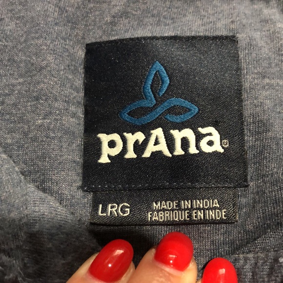 Prana blue organic cotton polo size large - Picture 9 of 10